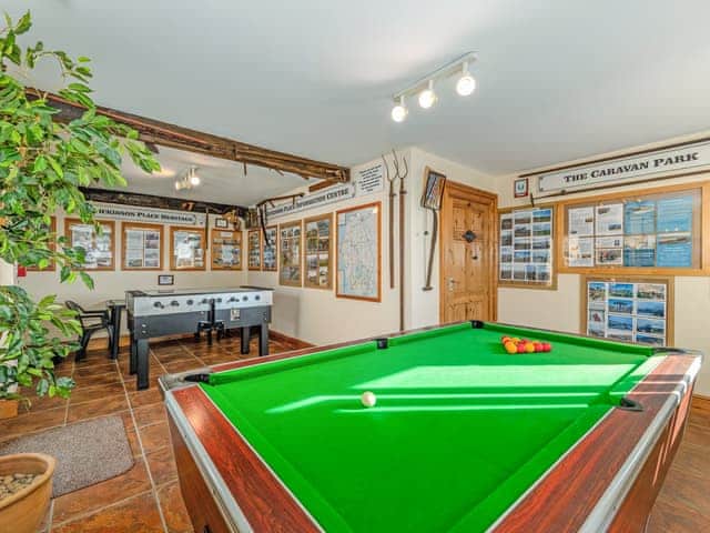Shared games room | Barley Store - Dickinson Place Holiday Cottages, Allonby