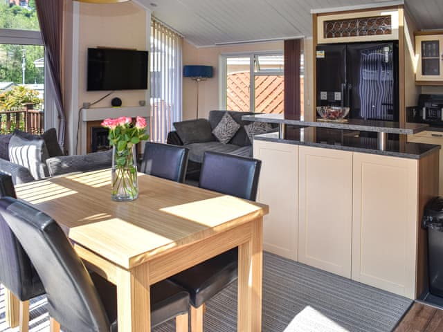 Open plan living space | Holly Lodge, Hele Bay