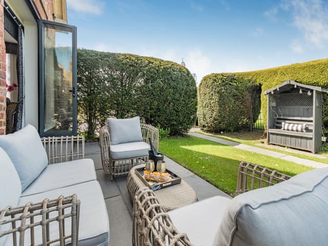 Sitting-out-area | The Old School, Ganton, near Scarborough