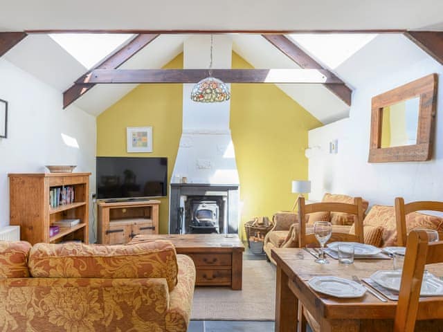 Characterful open plan living space | Cross Cottage - Sandy Barn Cottages, St Breward, Bodmin Moor