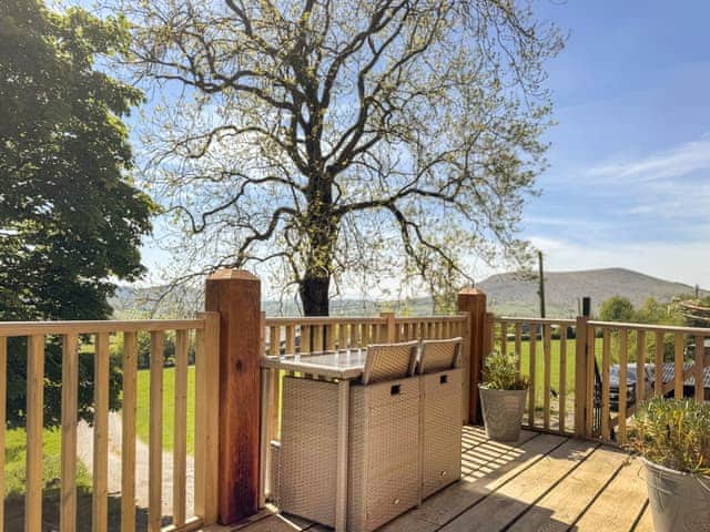 private balcony to enjoy spectacular views well with a glass of wine or a cup of coffee | The Red House - The Red Houses, Minsterley