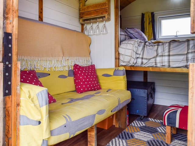 Open plan living space | Shepherds Hut - Rectory Farm, Northampton