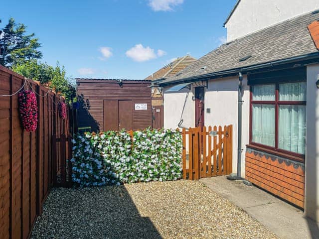 Private Parking Space and Entrance to Black Pan Holiday Cottage in Lake | Black Pan Holiday Cottage, Lake, near Shanklin