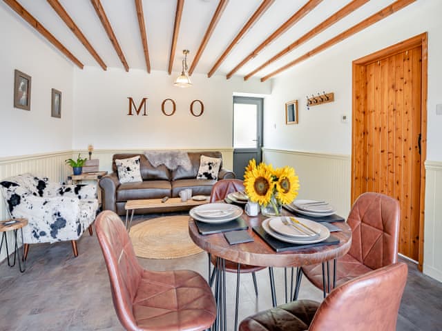 Living area | The Old Cowsheds 1 - Dairy - Gaer Cottages, Cribyn, Lampeter