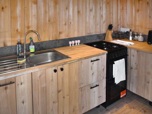 Kitchen | Pippin Yurt - Walnut Farm, Beaminster