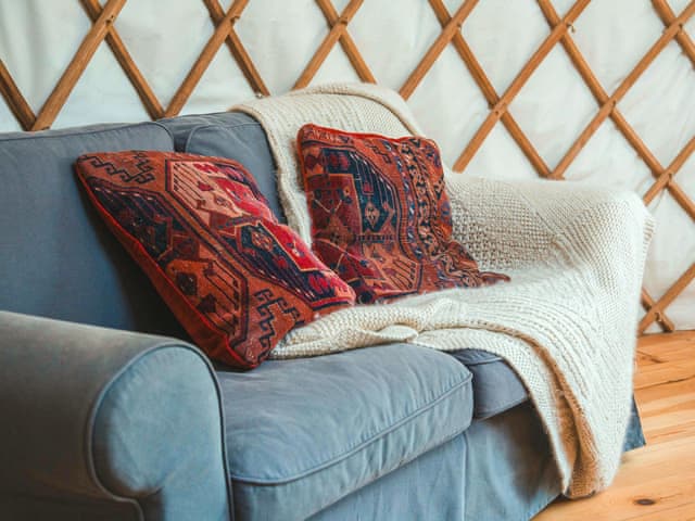 Open plan living space | Bracken Yurt - Walnut Farm, Beaminster