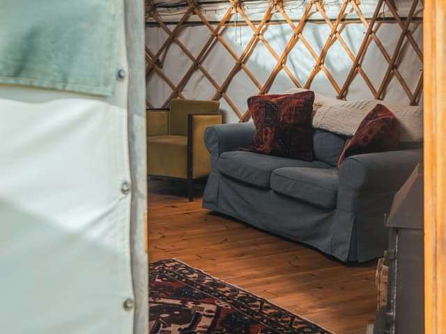 Open plan living space | Bracken Yurt - Walnut Farm, Beaminster