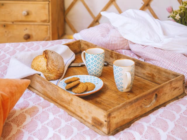 Double bedroom | Bracken Yurt - Walnut Farm, Beaminster