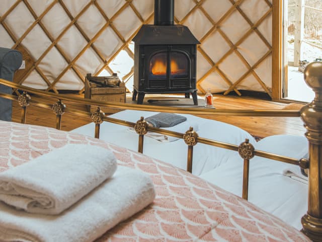 Double bedroom | Bracken Yurt - Walnut Farm, Beaminster