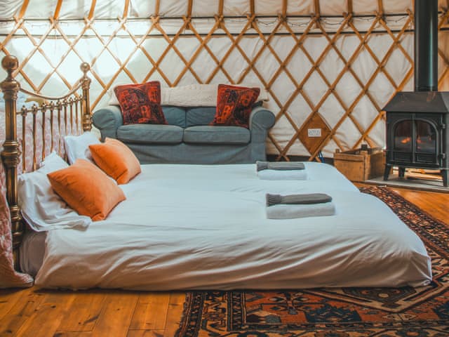 Double bedroom | Bracken Yurt - Walnut Farm, Beaminster