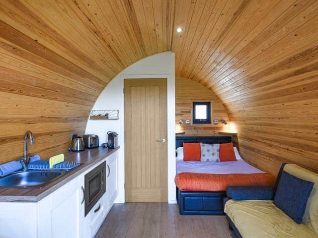 Open plan living space | Sunset Holiday Pod - Coppice Farm, Church Stretton