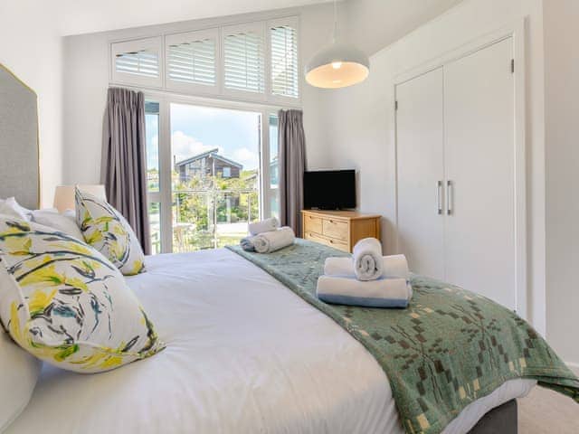 Double bedroom | Lodge 67 Una - St Ives Resort, Carbis Bay, near St Ives