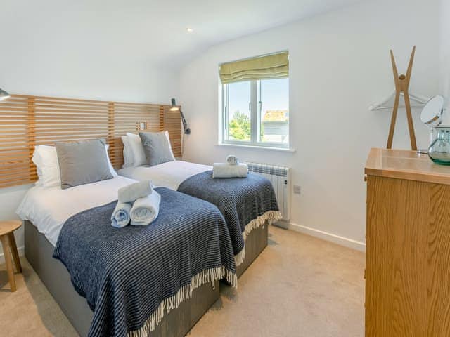 Twin bedroom | Lodge 67 Una - St Ives Resort, Carbis Bay, near St Ives