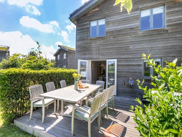 Sitting-out-area | Lodge 67 Una - St Ives Resort, Carbis Bay, near St Ives
