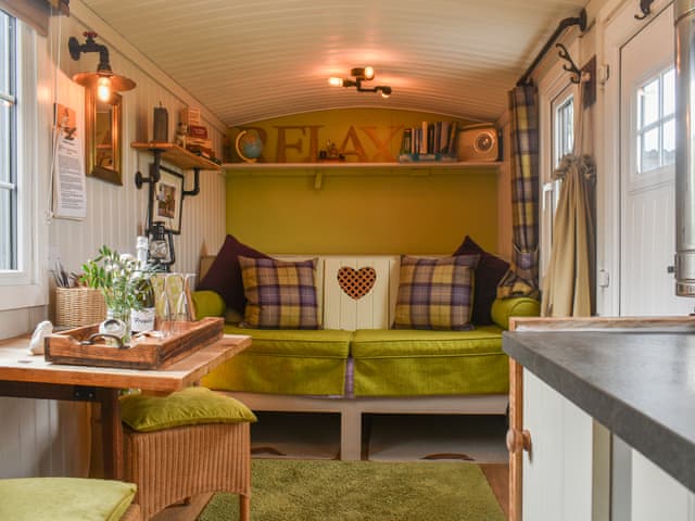 Open plan living space | Bracken Hut at Copy House Hideaway, Earby