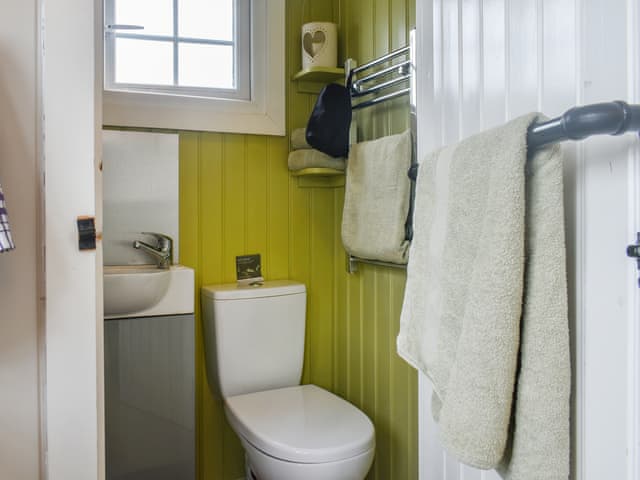 Shower room | Bracken Hut at Copy House Hideaway, Earby