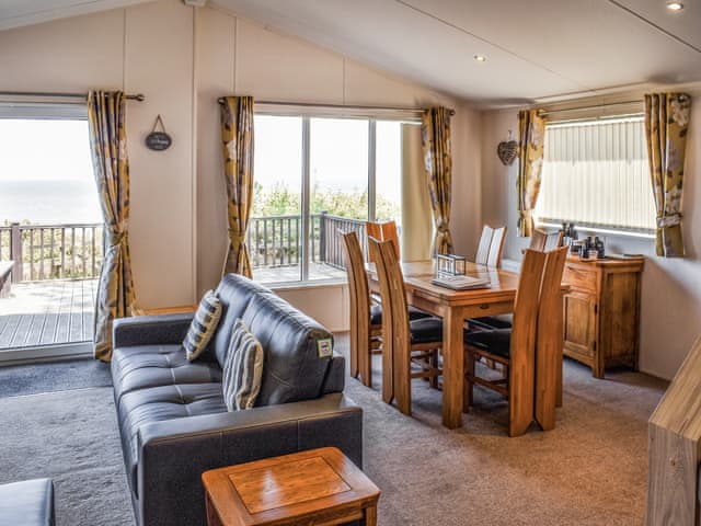Open plan living space | Sunrise Lodge, Lowestoft