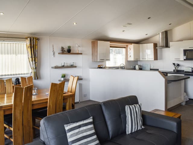 Open plan living space | Sunrise Lodge, Lowestoft