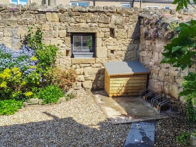 Rear garden bike rack | Lundy Cottage, Alnwick