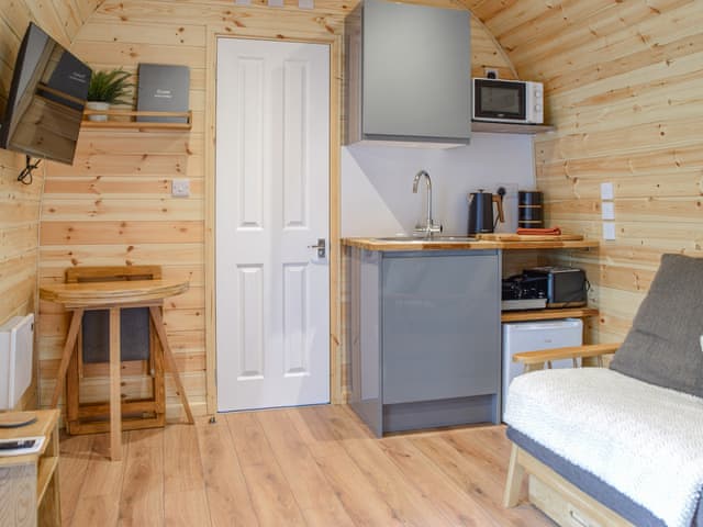 Kitchen area | Glamping Pod 2 - Oakwood Farm, Chester