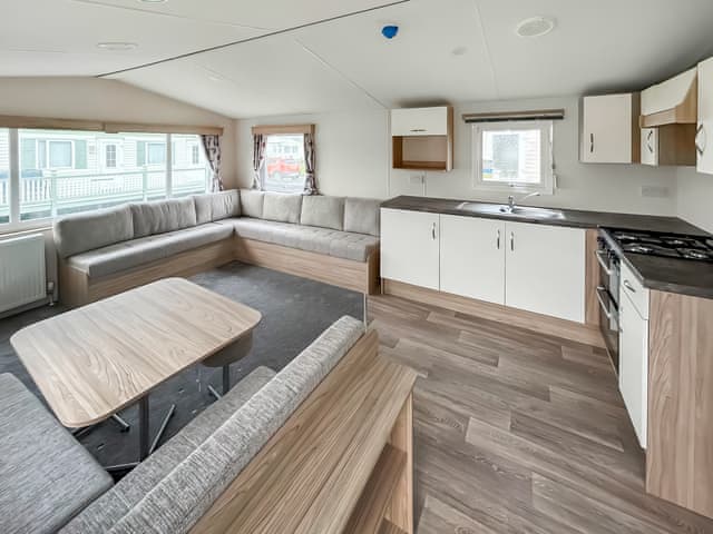 Open plan living space | Aurelias Retreat - Kings Caravan Park, Chapel St Leonards