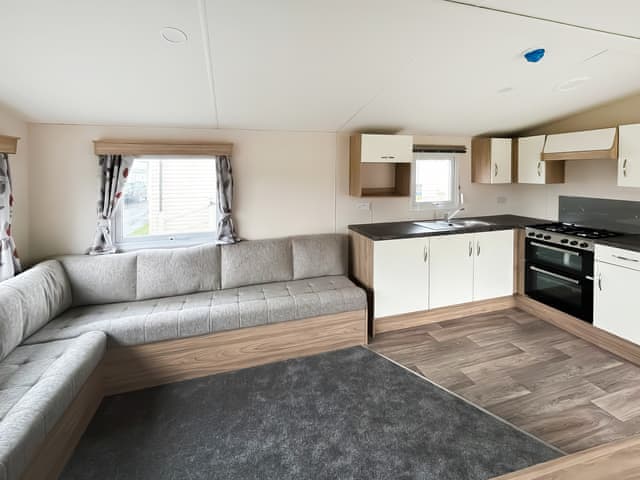 Open plan living space | Aurelias Retreat - Kings Caravan Park, Chapel St Leonards