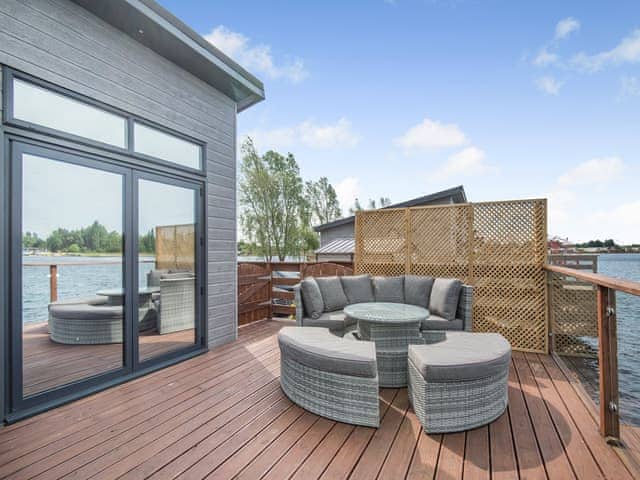 Sitting-out-area | Lakeside Lodge, Tallington Lakes