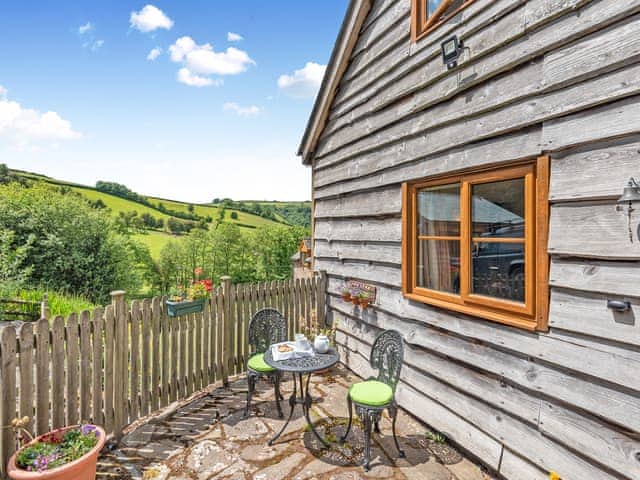Sitting-out-area | Dingle Cottage, Clun, near Craven Arms