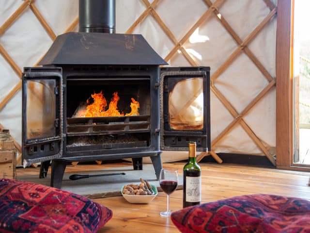 Living area | Willow Yurt - Walnut Farm, Beaminster