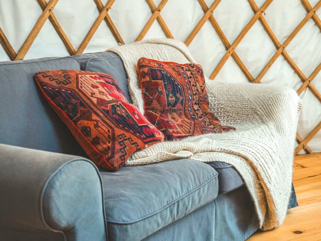 Living area | Willow Yurt - Walnut Farm, Beaminster