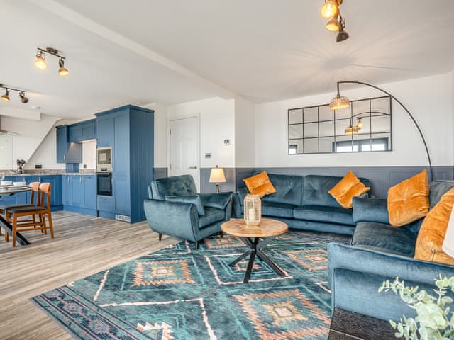 Open plan living space | Penthouse North - Crakehall House, Saltburn-By-The-Sea