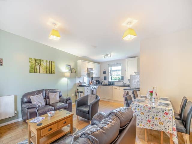 Open plan living space | Snowdrop Cottage - Clapham Holme Farm Cottages, Great Hatfield, near Hornsea