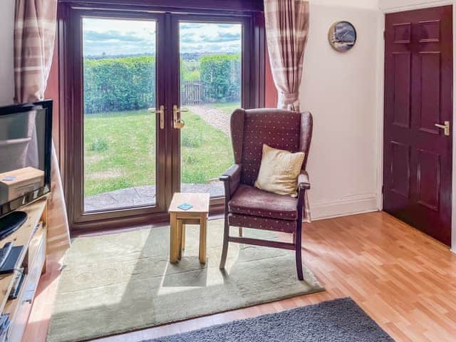 Patio doors to front garden | Sea View, Shilbottle, near Alnwick