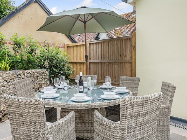 Patio | Bourne Farm Cottage, Blandford Forum