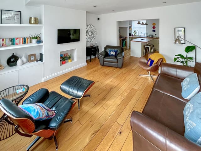 Lounge area, open to kitchen/ breakfast room | Pebble Cottage, Cullercoats, near Tynemouth