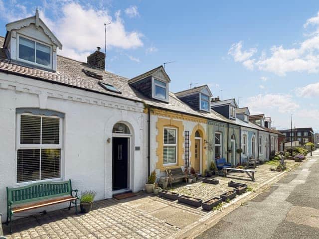 Pebble Cottage, to left of this image of Simpson Street | Pebble Cottage, Cullercoats, near Tynemouth