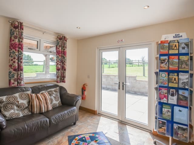 Living area | Oak - Glamping Pod - Castle Farm Holidays Shropshire, Oswestry