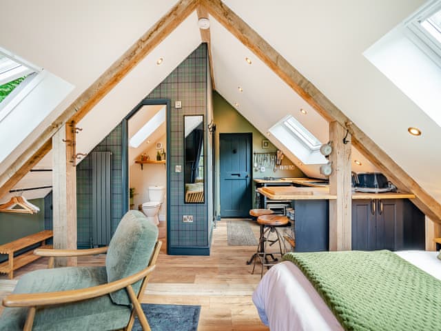 Open plan living space | The Woodland Loft, Hebden Bridge