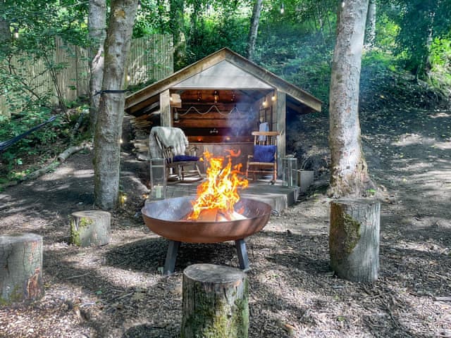 Outdoor area | The Woodland Loft, Hebden Bridge