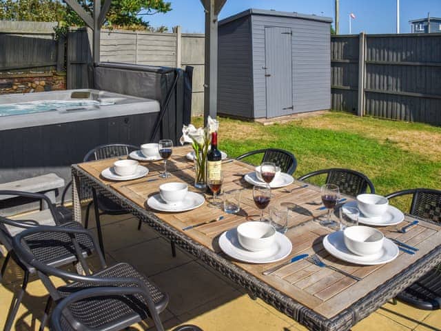 Outdoor eating area | Coastguard Cottage, Caister-on-Sea, near Great Yarmouth