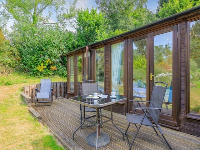 Sitting-out-area | Flaxpool Well Garden Room, Crowcombe, near Taunton