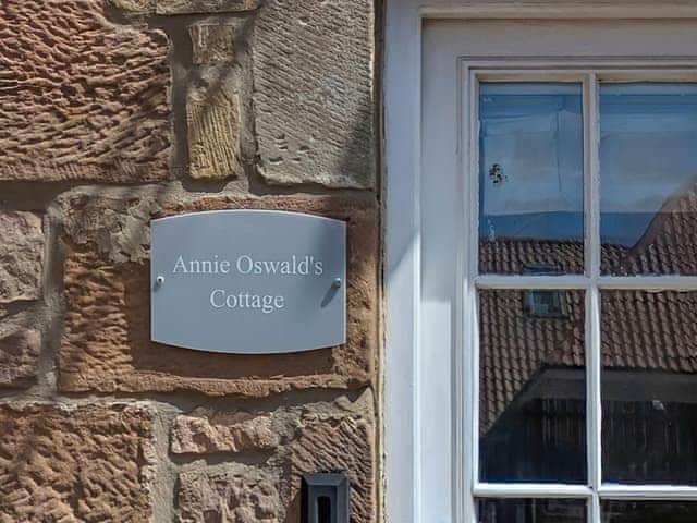 Cottage Name Plate | Annie Oswalds Cottage, Adderstone