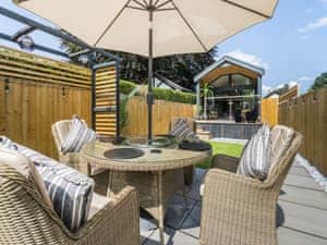 Sitting-out-area | Aqueduct Hideaway, Chirk, near Llangollen