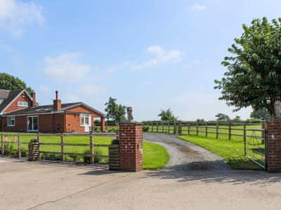 Exterior and driveway to accommodation | The Crofts, Winsford
