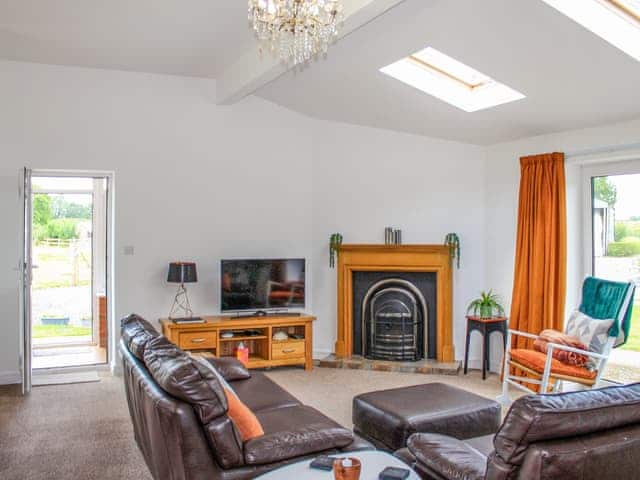 Open plan high ceiling living area | The Crofts, Winsford