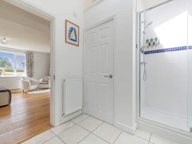 Bathroom and shower area | The Crofts, Winsford