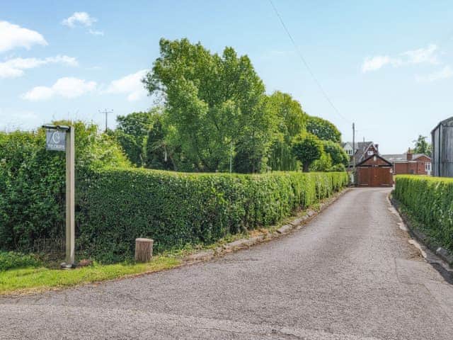 Entry driveway from the lane | The Crofts, Winsford