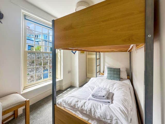 3rd bedroom with bunk beds and storage | Shorewaters, Appledore, near Bideford