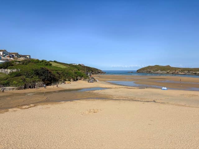 The perfect view from the balcony! | Pennti Treth - Quarter Deck Apartments, Porth, near Newquay