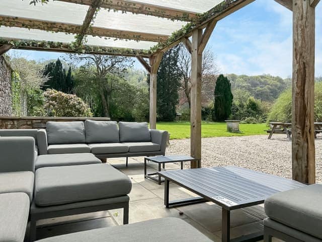 Sitting-out-area | Duvale Priory - Duvale Cottages, Bampton, near Tiverton